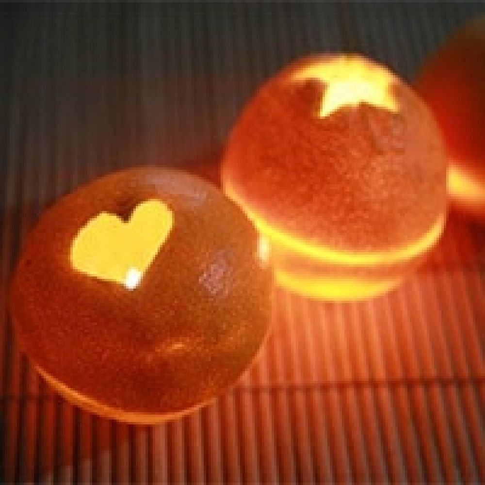 Ամանորյա մոմ՝ նարնջից